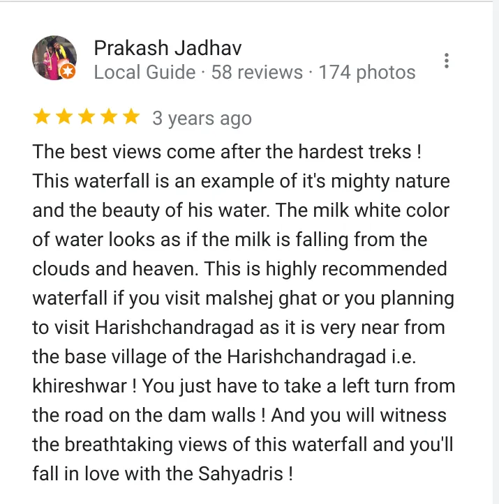 Kalu waterfall review